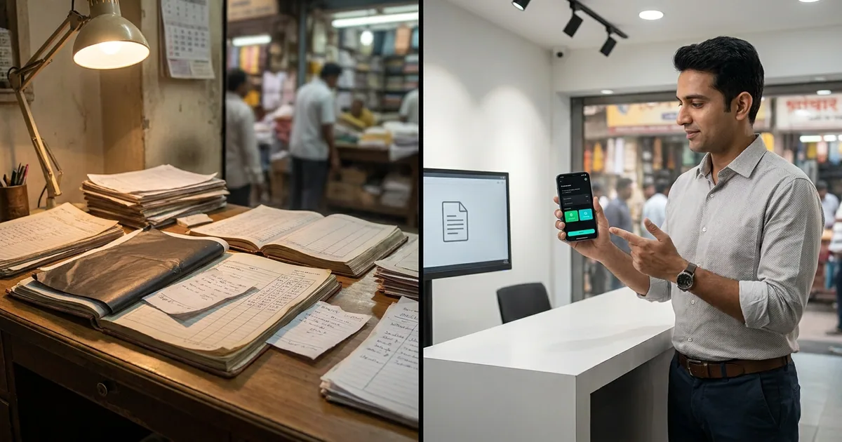 How Paperless Order Management Speeds Up Indian SME Growth — illustration